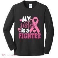 My Sister Is A Fighter Cancer Awareness Kids Long Sleeve Shirt thumb 0