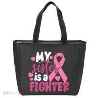 My Sister Is A Fighter Cancer Awareness Tote Bag thumb 0