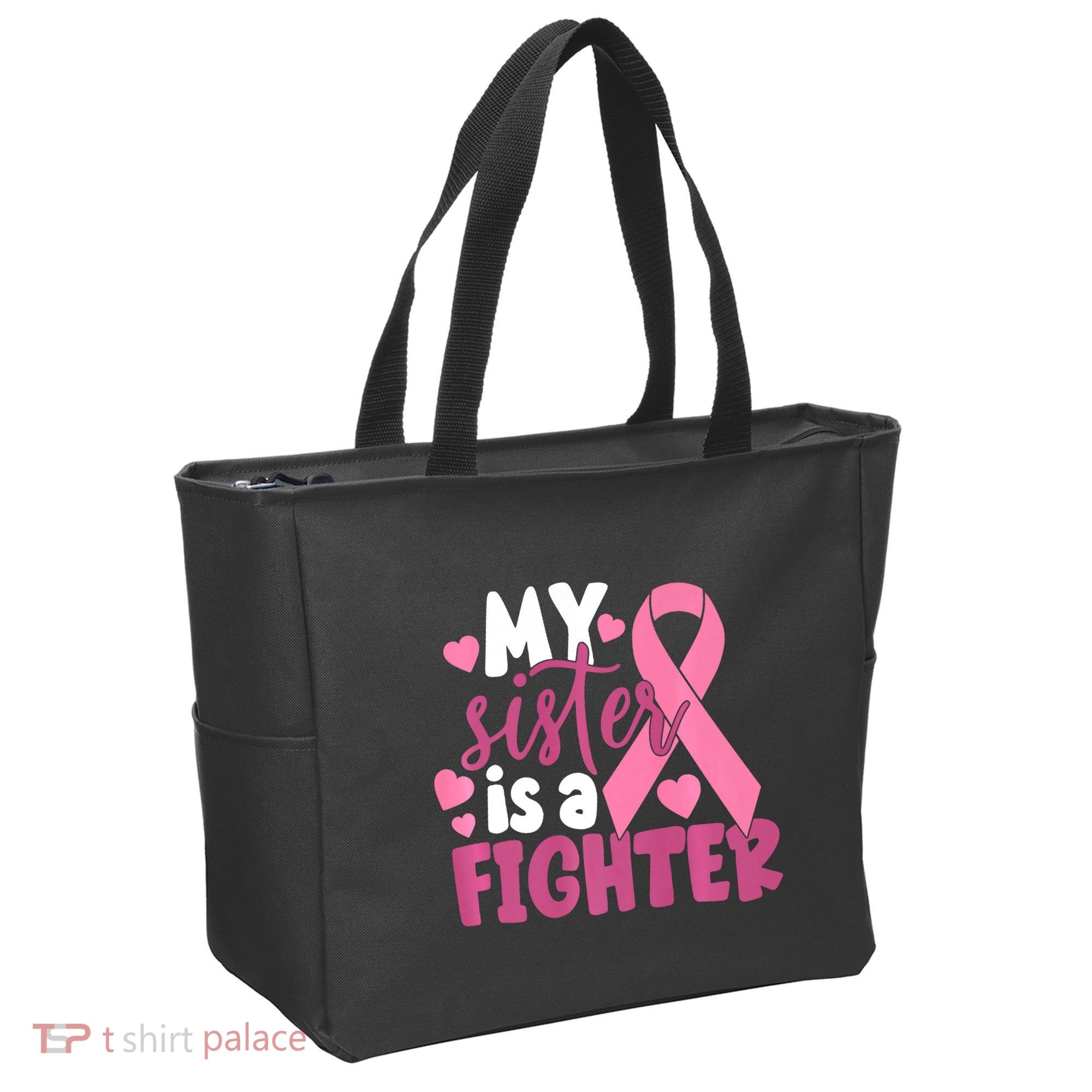 My Sister Is A Fighter Cancer Awareness Tote Bag