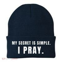 My Secret Is Simple I Pray Beanie thumb 0