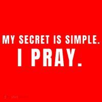 My Secret Is Simple I Pray Santa Hat thumb 1