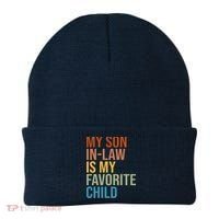 My Son In Law Is My Favorite Child Funny Gift Beanie thumb 0