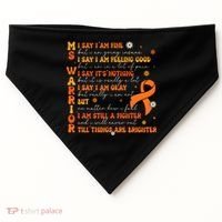 Multiple Sclerosis I Say IM Fine USA-Made Doggie Bandana thumb 0