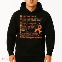 Multiple Sclerosis I Say IM Fine Hoodie thumb 2
