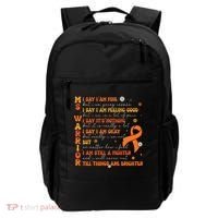 Multiple Sclerosis I Say IM Fine Backpack thumb 0