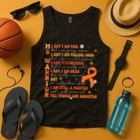 Multiple Sclerosis I Say IM Fine Tank Top thumb 4