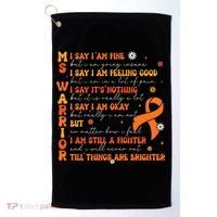 Multiple Sclerosis I Say IM Fine Golf Towel thumb 0