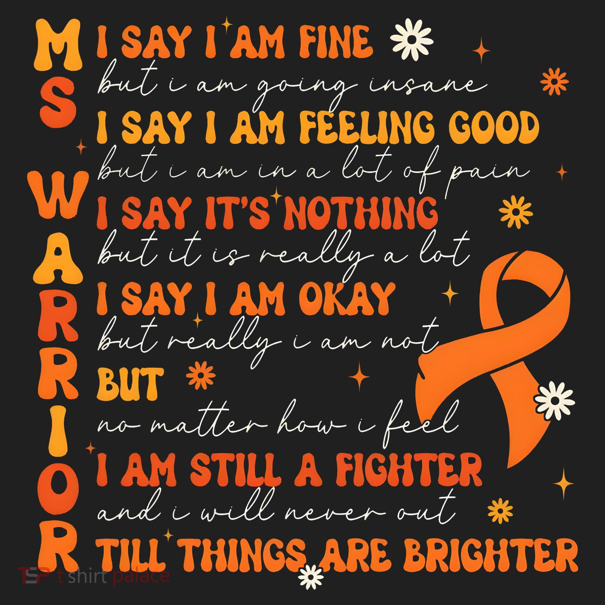 Multiple Sclerosis I Say IM Fine Golf Towel