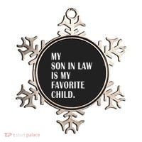 My Son In Law Is My Favorite Child Step Dad & Step Mom Gift Ornament thumb 0