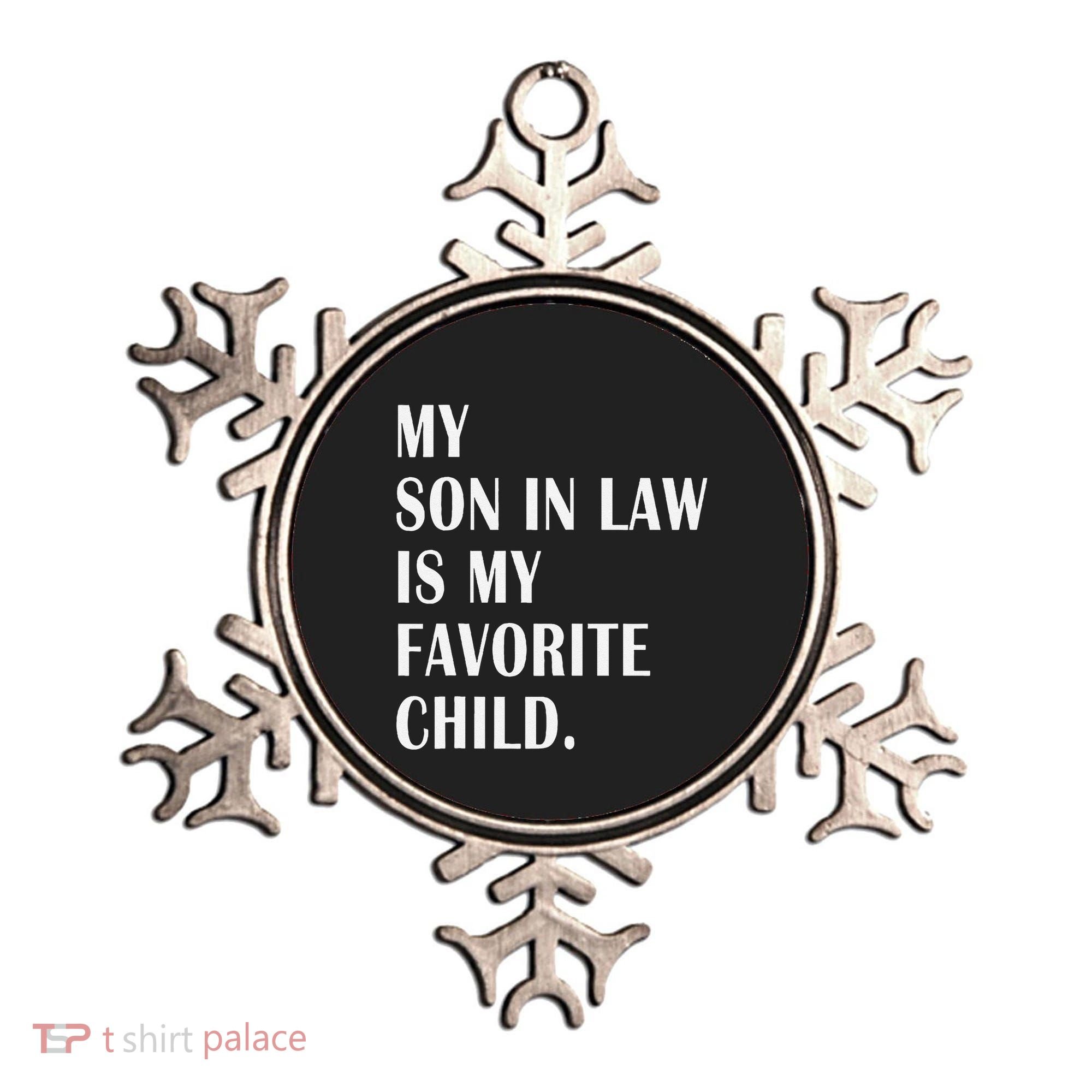 My Son In Law Is My Favorite Child Step Dad & Step Mom Gift Ornament