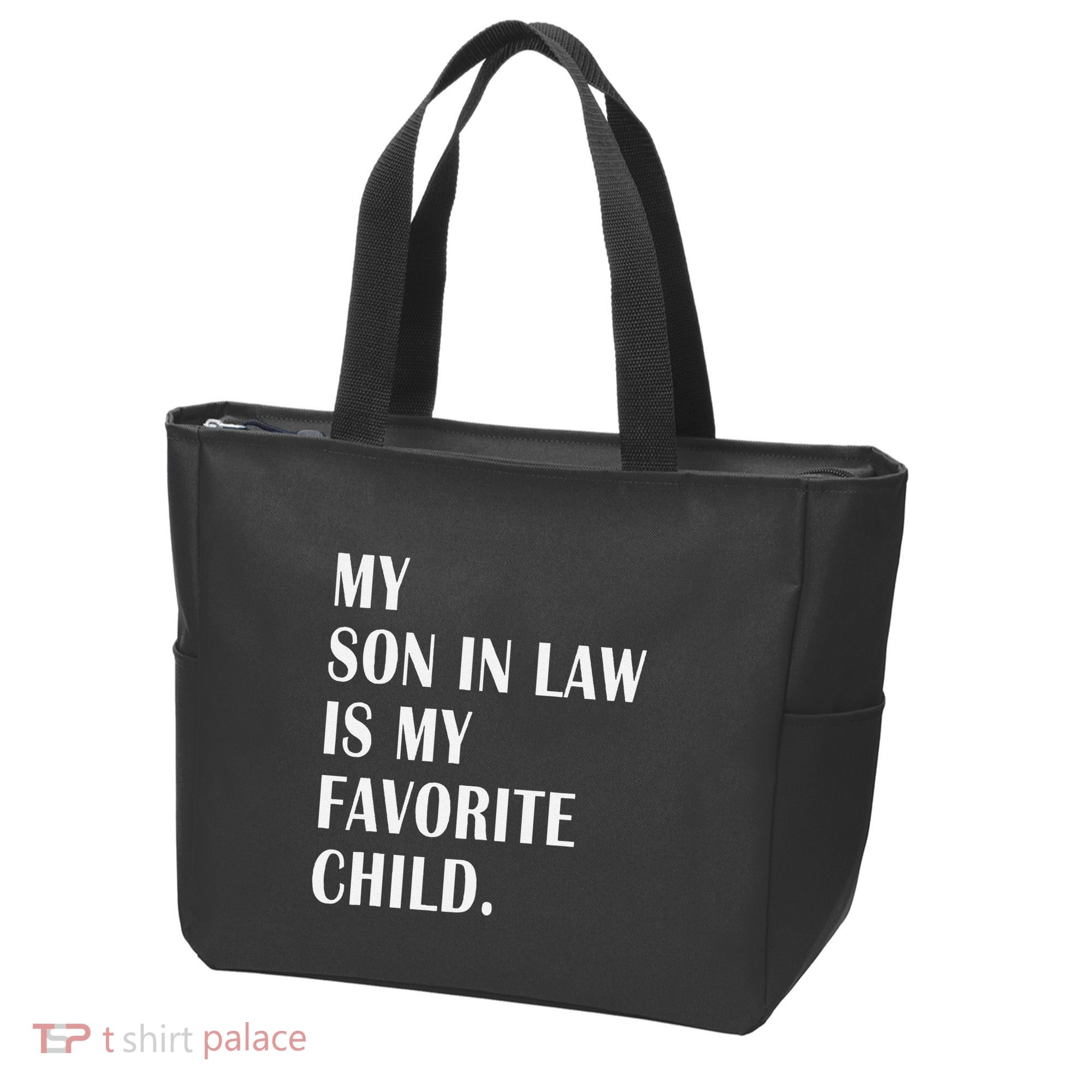 My Son In Law Is My Favorite Child Step Dad & Step Mom Gift Tote Bag
