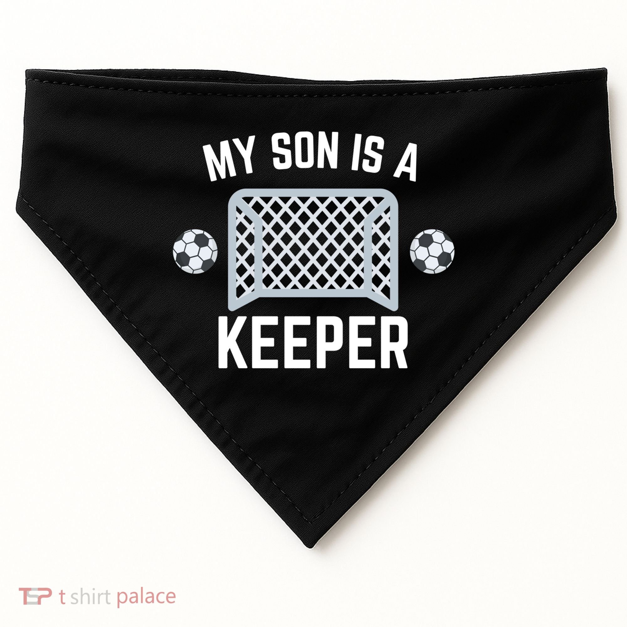 My Son Is A Keeper Soccer Goalie Player Parents Mom Dad Gift USA-Made Doggie Bandana