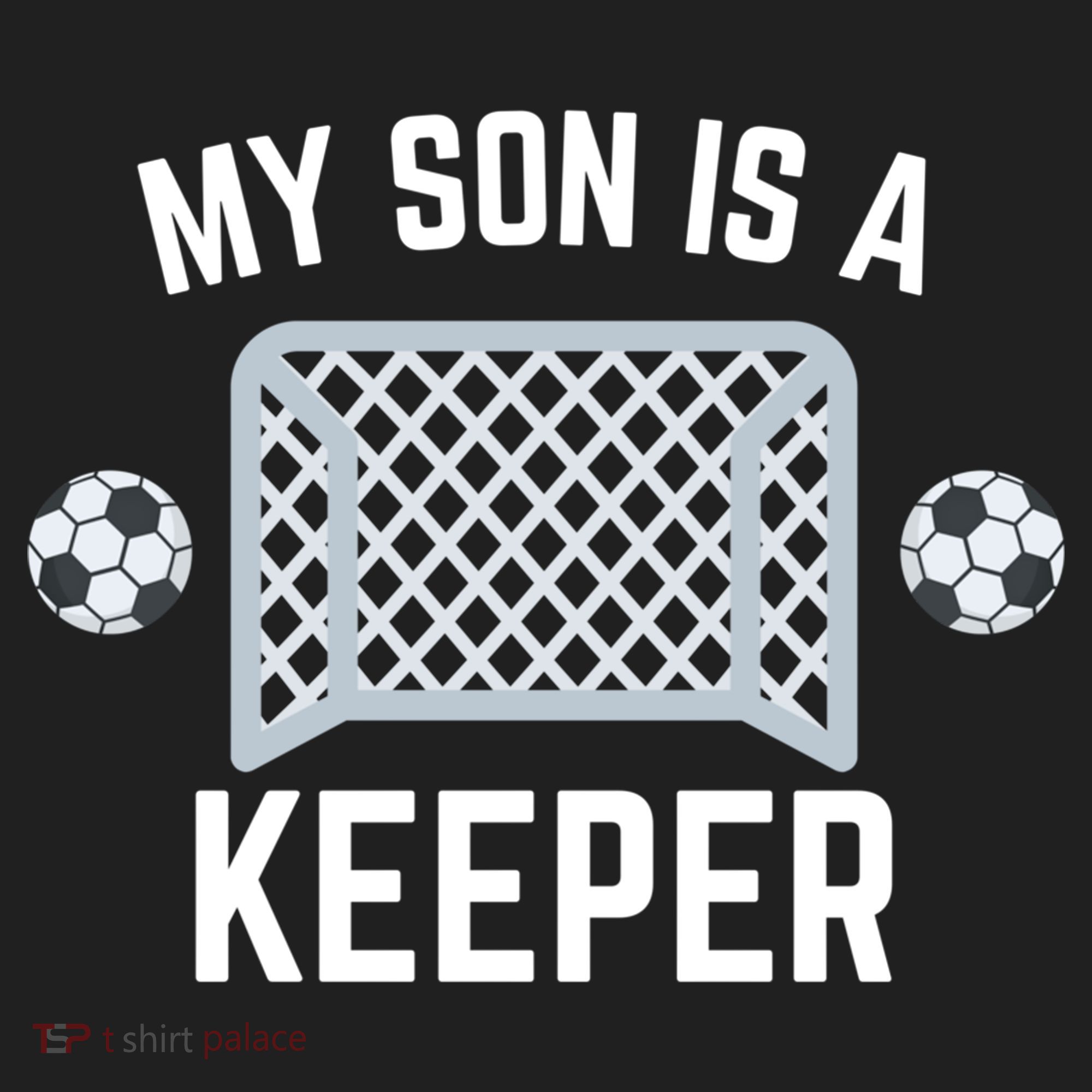 My Son Is A Keeper Soccer Goalie Player Parents Mom Dad Gift Beanie