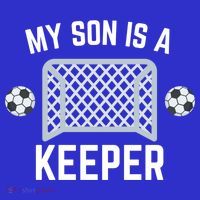 My Son Is A Keeper Soccer Goalie Player Parents Mom Dad Gift Polo thumb 2