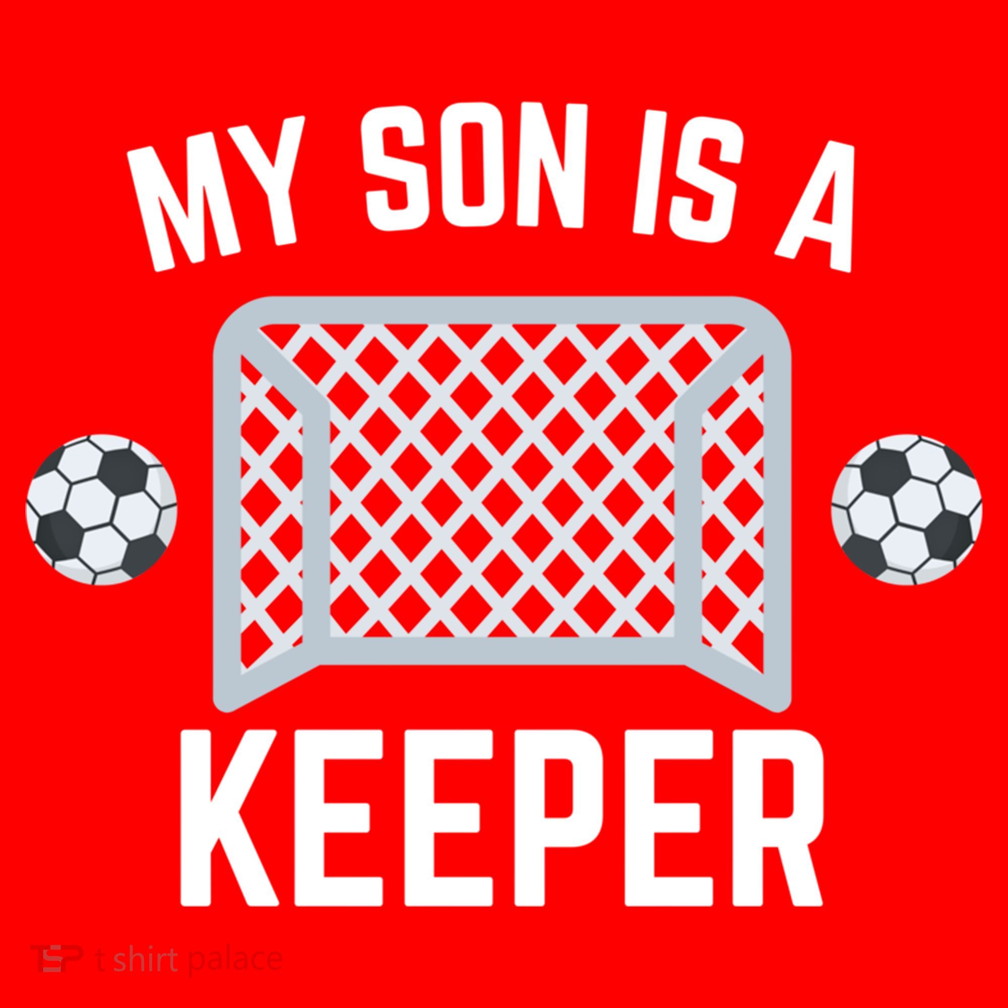 My Son Is A Keeper Soccer Goalie Player Parents Mom Dad Gift Santa Hat
