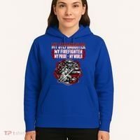 My Stepdaughter Is A Firefighter Hero Proud Fire Stepparent Funny Gift Hoodie thumb 5
