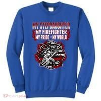 My Stepdaughter Is A Firefighter Hero Proud Fire Stepparent Funny Gift Sweatshirt thumb 0