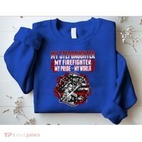 My Stepdaughter Is A Firefighter Hero Proud Fire Stepparent Funny Gift Sweatshirt thumb 2