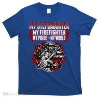 My Stepdaughter Is A Firefighter Hero Proud Fire Stepparent Funny Gift T-Shirt thumb 0