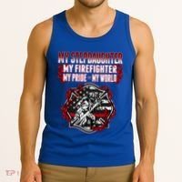 My Stepdaughter Is A Firefighter Hero Proud Fire Stepparent Funny Gift Tank Top thumb 3