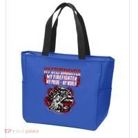 My Stepdaughter Is A Firefighter Hero Proud Fire Stepparent Funny Gift Tote Bag thumb 3