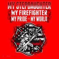 My Stepdaughter Is A Firefighter Hero Proud Fire Stepparent Funny Gift Santa Hat thumb 1