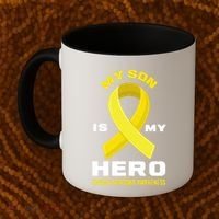 My Son Is My Hero Ewings Sarcoma Awareness Funny Gift Coffee Mug thumb 2