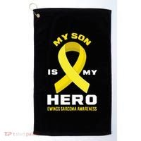 My Son Is My Hero Ewings Sarcoma Awareness Funny Gift Golf Towel thumb 0