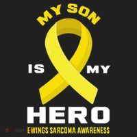 My Son Is My Hero Ewings Sarcoma Awareness Funny Gift Golf Towel thumb 3
