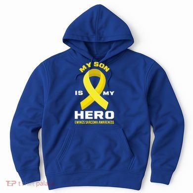 My Son Is My Hero Ewings Sarcoma Awareness Funny Gift Hoodie