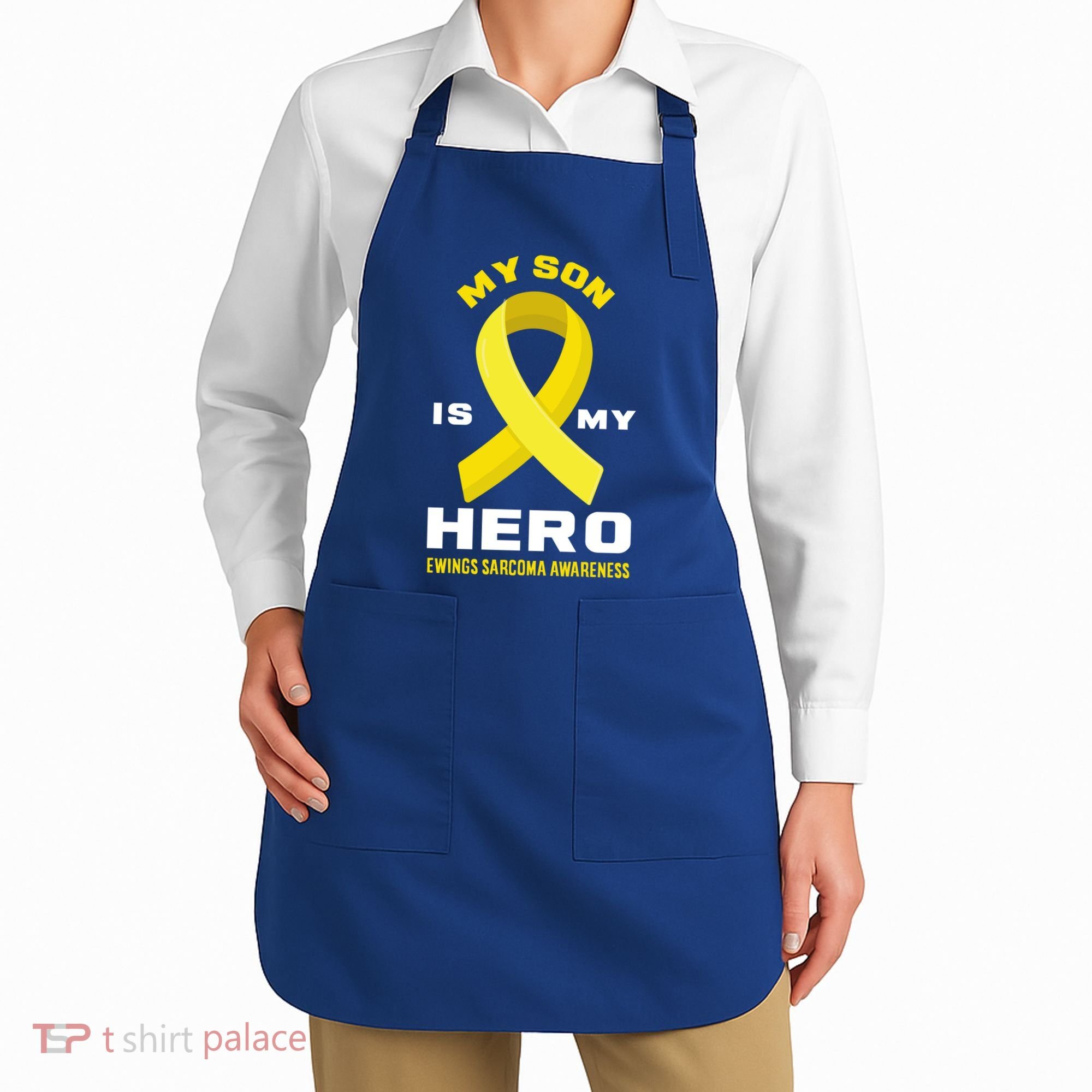My Son Is My Hero Ewings Sarcoma Awareness Funny Gift Apron