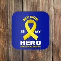 My Son Is My Hero Ewings Sarcoma Awareness Funny Gift Coaster thumb 0