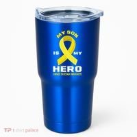 My Son Is My Hero Ewings Sarcoma Awareness Funny Gift Tumbler thumb 0
