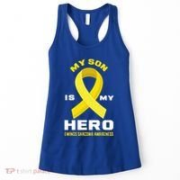 My Son Is My Hero Ewings Sarcoma Awareness Funny Gift Women's Tank Top thumb 0