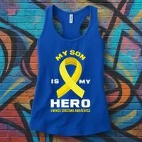 My Son Is My Hero Ewings Sarcoma Awareness Funny Gift Women's Tank Top thumb 3