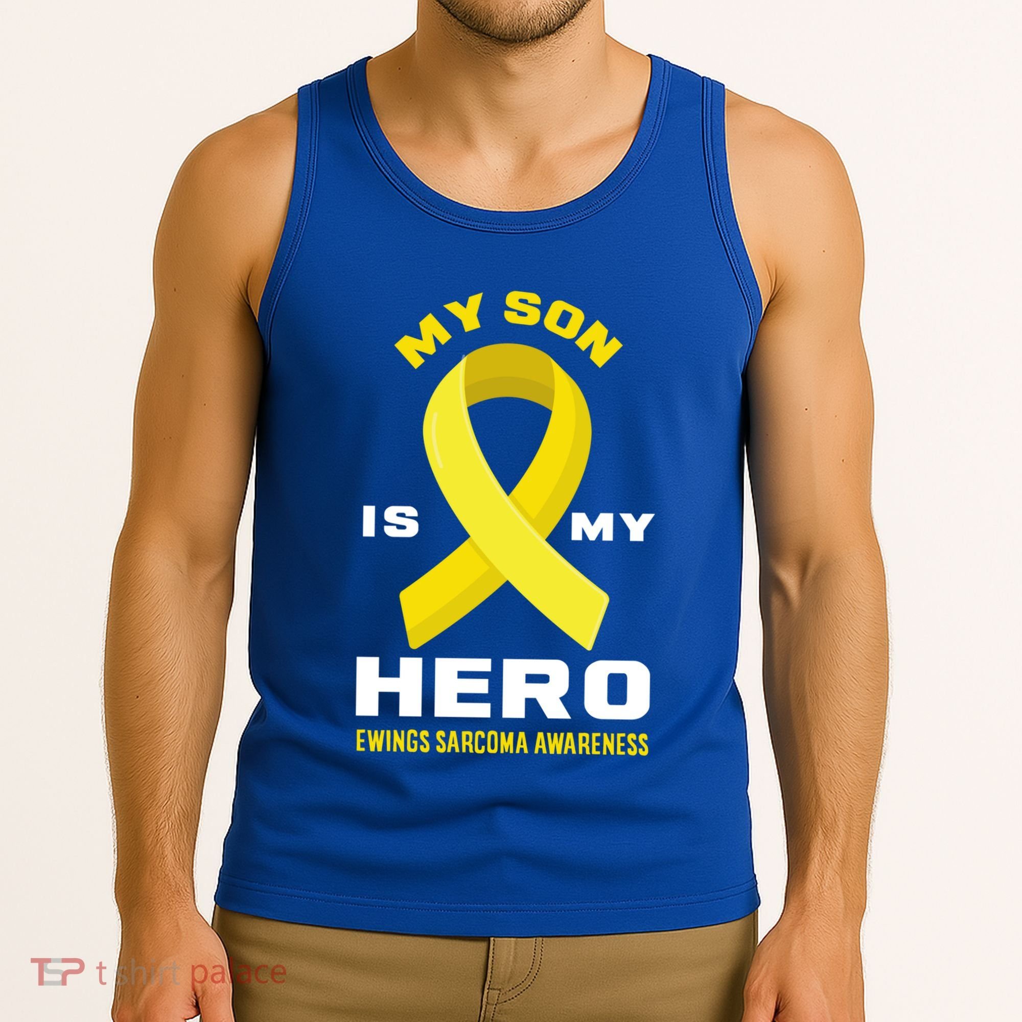My Son Is My Hero Ewings Sarcoma Awareness Funny Gift Tank Top