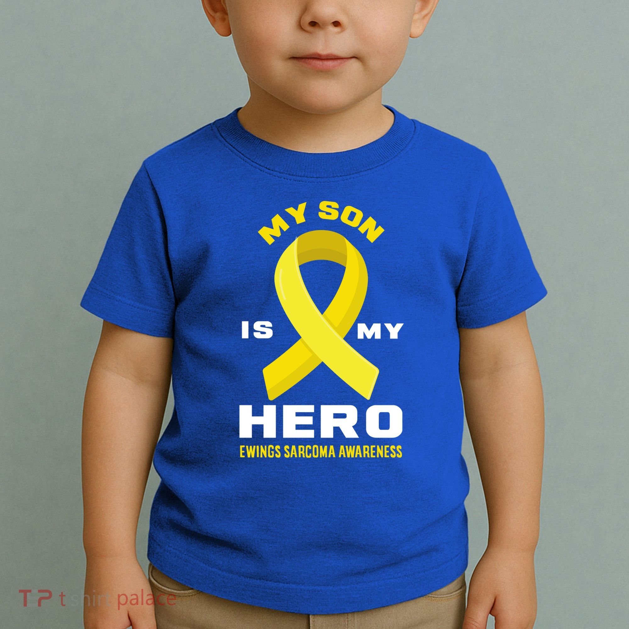 My Son Is My Hero Ewings Sarcoma Awareness Funny Gift Toddler T-Shirt