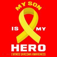 My Son Is My Hero Ewings Sarcoma Awareness Funny Gift Santa Hat thumb 1