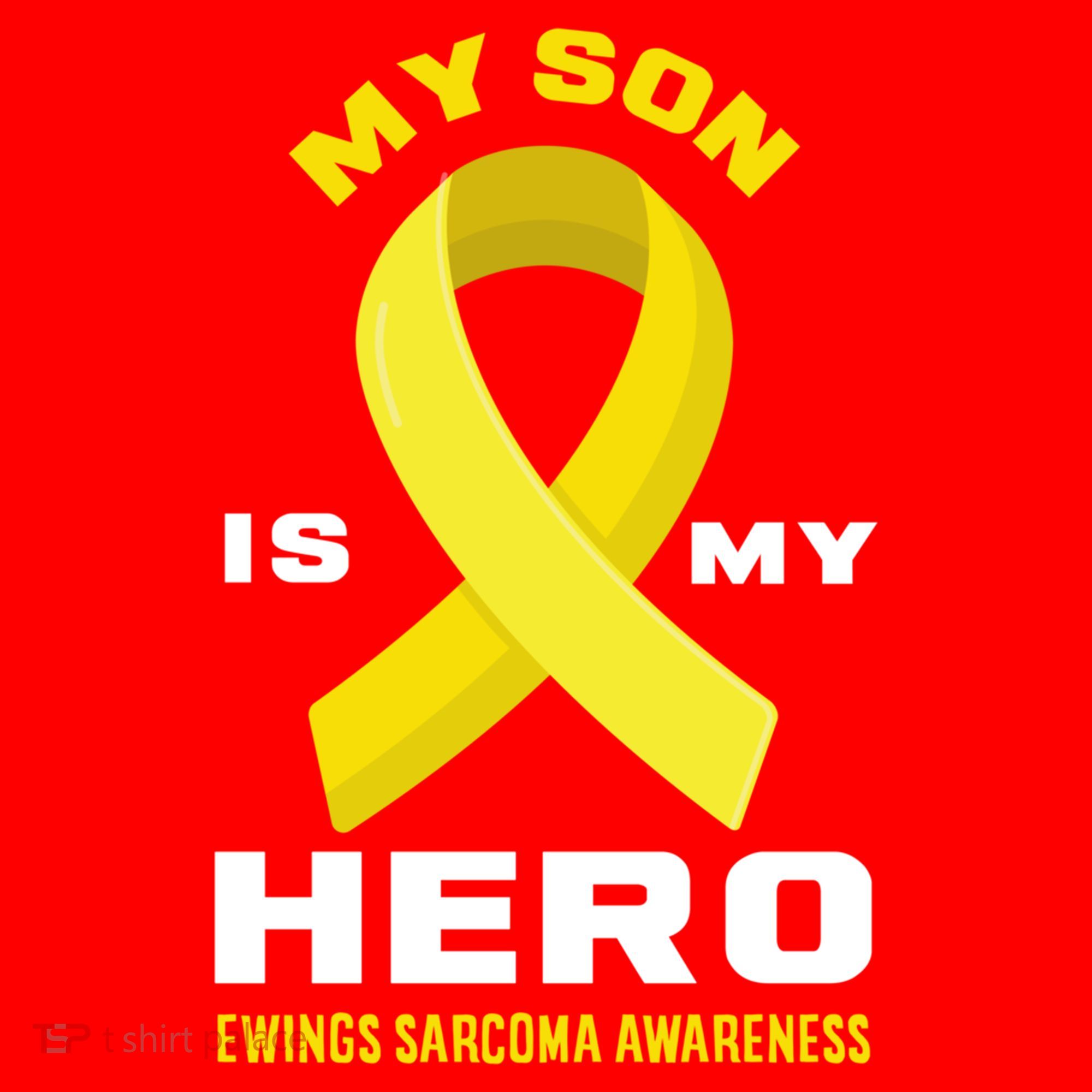 My Son Is My Hero Ewings Sarcoma Awareness Funny Gift Santa Hat