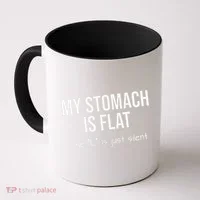 My Stomach Is Flat Coffee Mug thumb 0