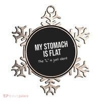 My Stomach Is Flat Ornament thumb 0