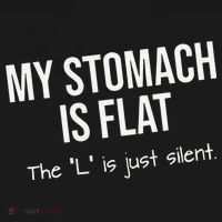 My Stomach Is Flat Ornament thumb 1