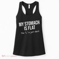 My Stomach Is Flat Women's Tank Top thumb 0