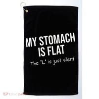 My Stomach Is Flat Golf Towel thumb 0