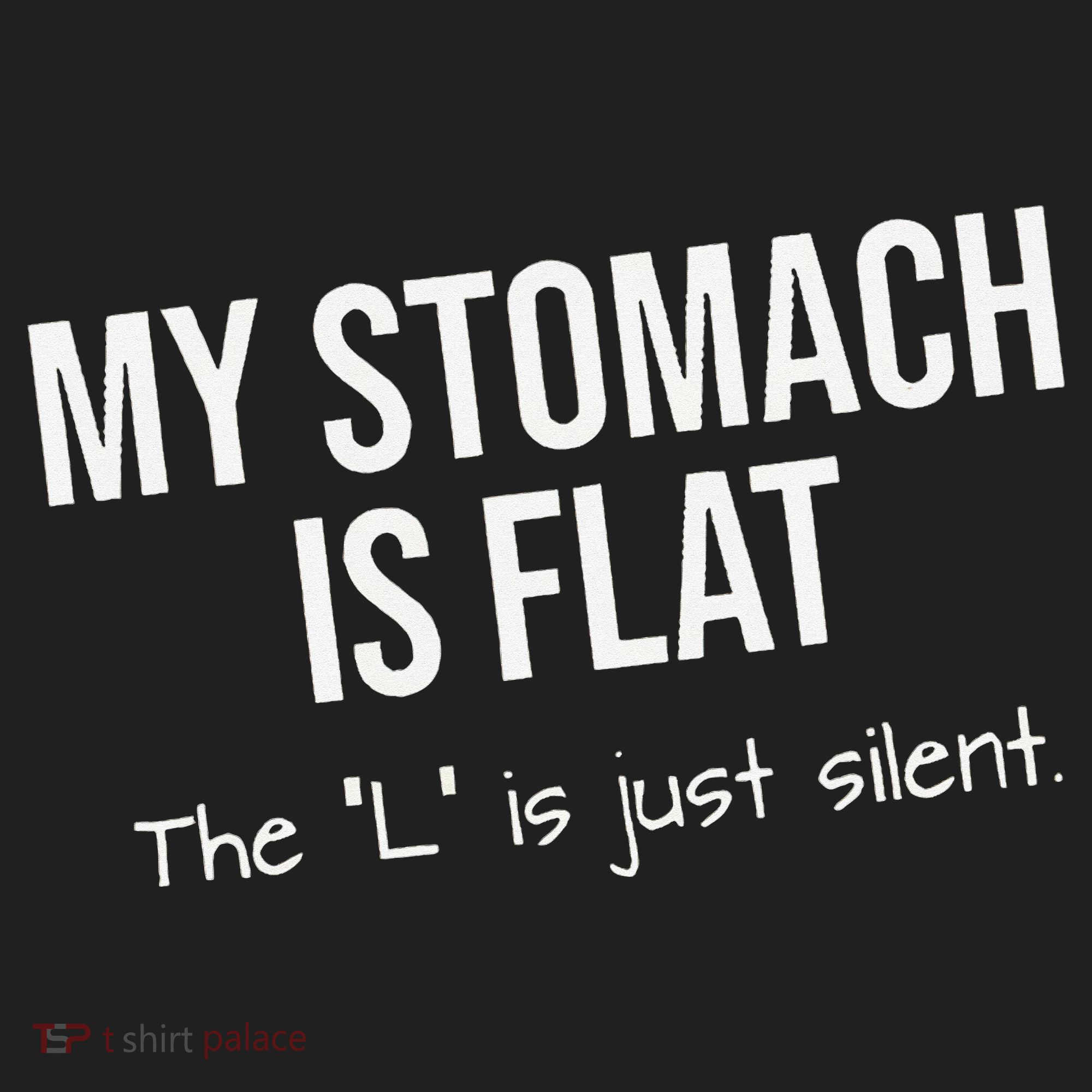 My Stomach Is Flat Golf Towel