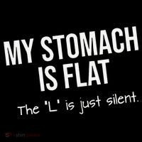 My Stomach Is Flat Women's Long Sleeve Shirt thumb 2