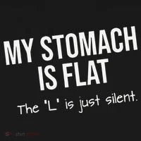 My Stomach Is Flat Women's Long Sleeve Shirt thumb 2
