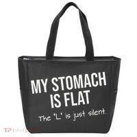 My Stomach Is Flat Tote Bag thumb 0