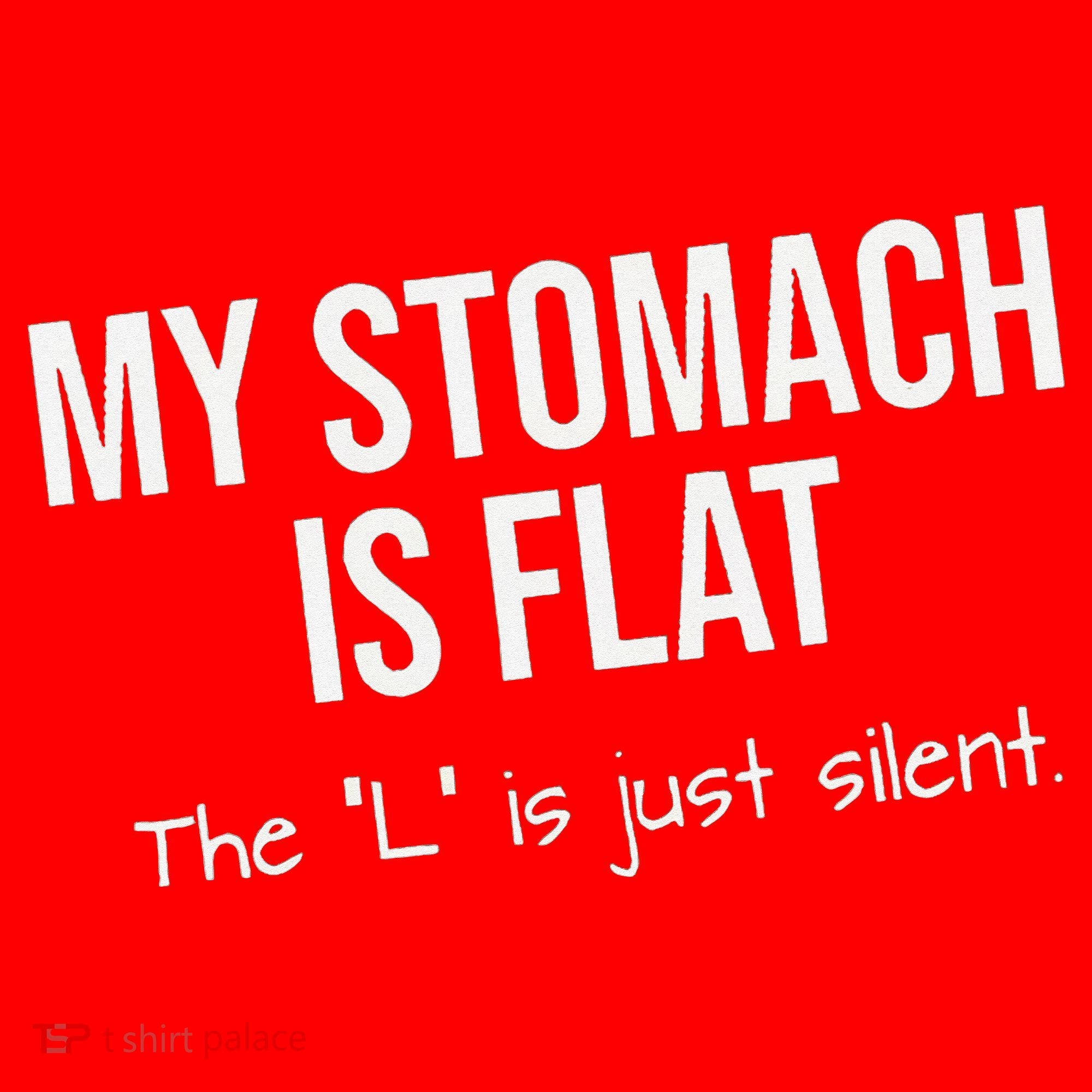 My Stomach Is Flat Santa Hat