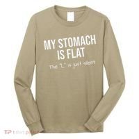 My Stomach Is Flat Long Sleeve Shirt thumb 0